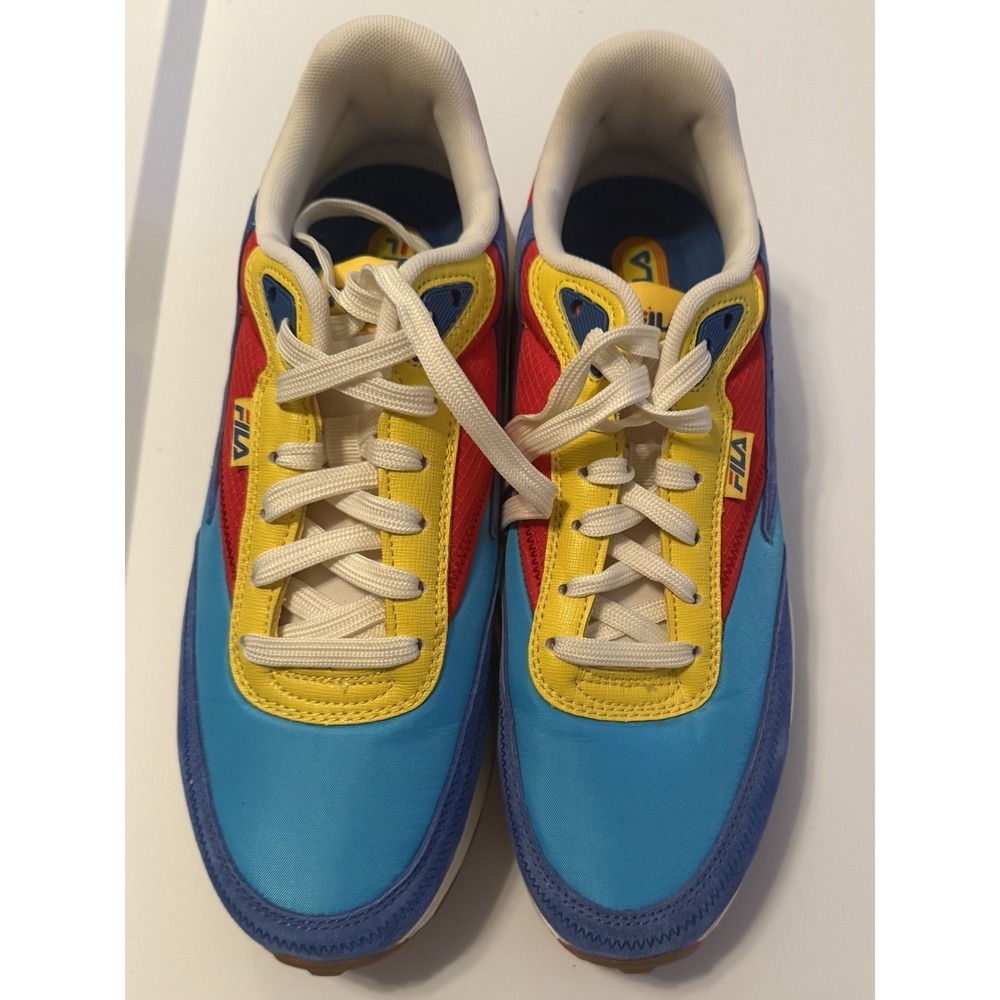 Fila Renno Sneakers Mens Size 9 Blue Yellow Red Colorblock Retro 1CM01280-431